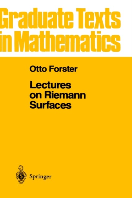 Bilde av Lectures On Riemann Surfaces Av Otto Forster