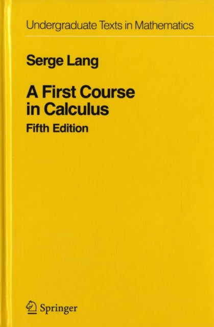 Bilde av A First Course In Calculus Av Serge Lang