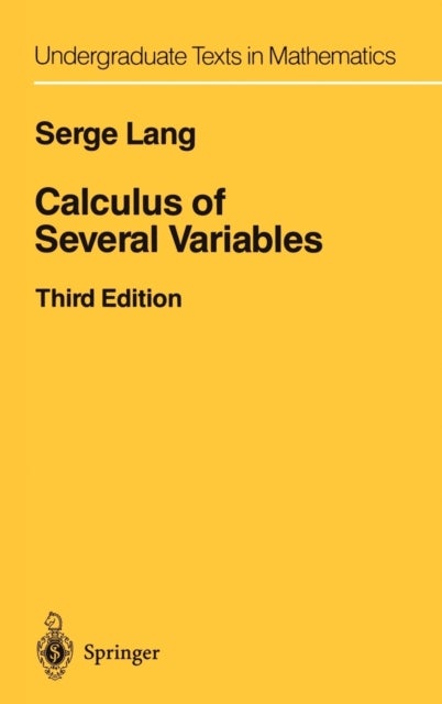 Bilde av Calculus Of Several Variables Av Serge Lang