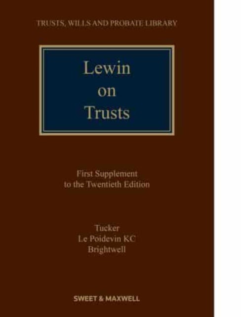 Bilde av Lewin On Trusts Av Lynton Tucker, Nicholas Le Poidevin, James Brightwell
