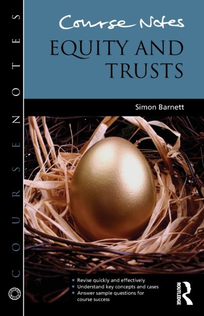 Bilde av Course Notes: Equity And Trusts Av Simon Barnett