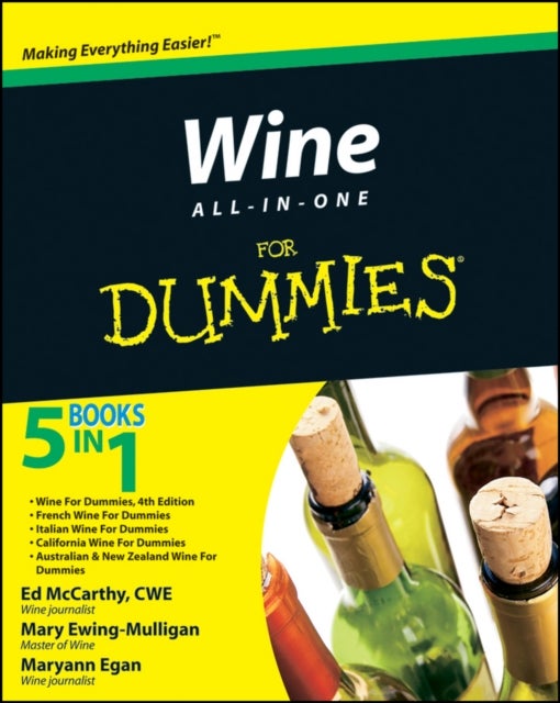 Bilde av Wine All-in-one For Dummies Av Ed (certified Wine Educator) Mccarthy, Mary (master Of Wine) Ewing-mulligan, Maryann Egan