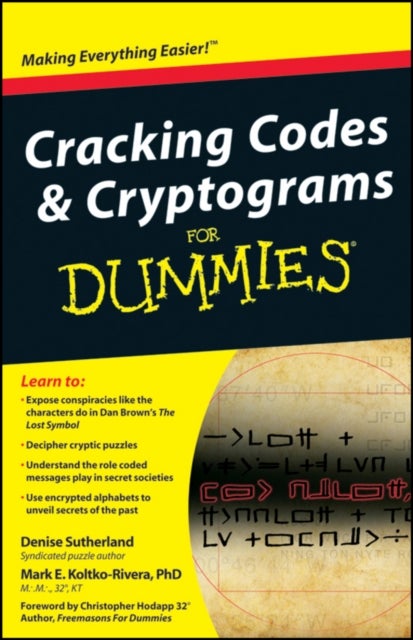 Bilde av Cracking Codes And Cryptograms For Dummies Av Denise Sutherland, Mark Koltko-rivera