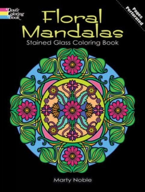 Bilde av Floral Mandalas Stained Glass Coloring Book Av Marty Noble