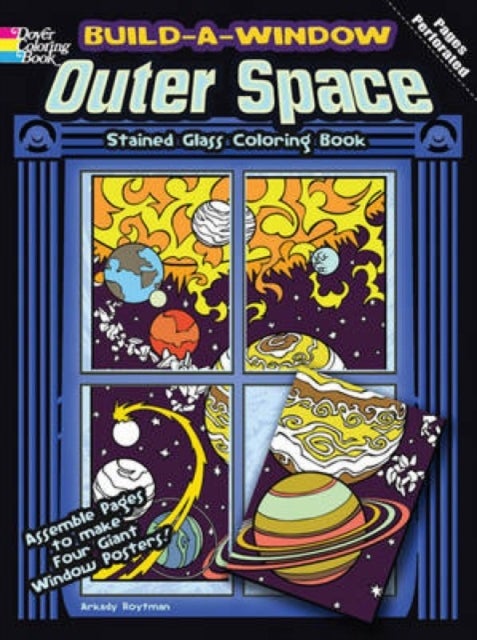 Bilde av Build A Window Stained Glass Coloring Book, Outer Space Av Arkady Roytman