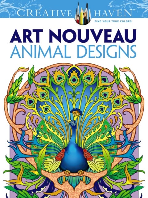 Bilde av Creative Haven Art Nouveau Animal Designs Coloring Book Av Marty Noble