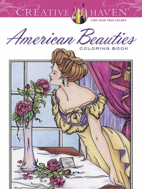 Bilde av Creative Haven American Beauties Coloring Book Av Carol Schmidt