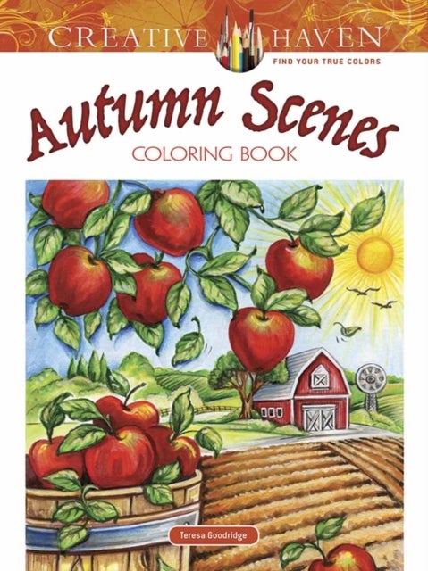 Bilde av Creative Haven Autumn Scenes Coloring Book Av Teresa Goodridge
