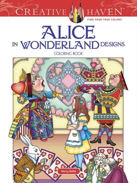 Bilde av Creative Haven Alice In Wonderland Designs Coloring Book Av Marty Noble