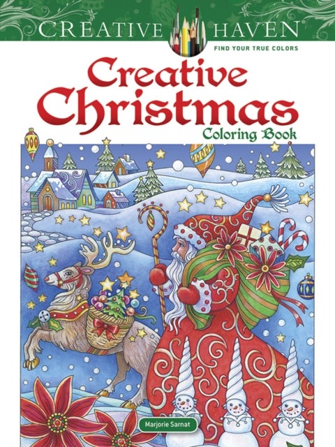 Bilde av Creative Haven Creative Christmas Coloring Book Av Marjorie Sarnat