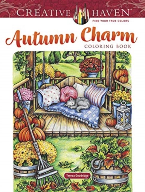 Bilde av Creative Haven Autumn Charm Coloring Book Av Teresa Goodridge