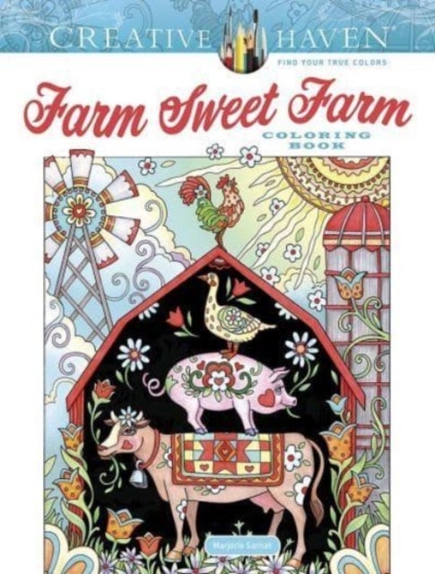 Bilde av Creative Haven Farm Sweet Farm Coloring Book Av Marjorie Sarnat