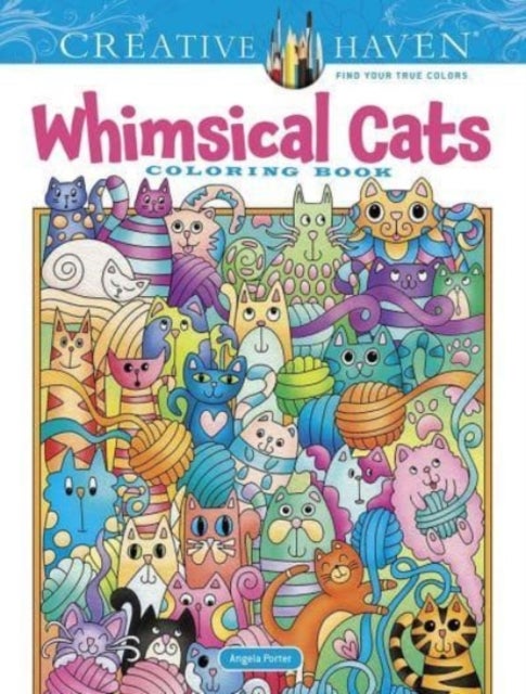 Bilde av Creative Haven Whimsical Cats Coloring Book Av Angela Porter
