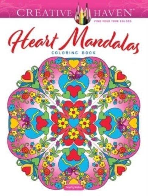 Bilde av Creative Haven Heart Mandalas Coloring Book Av Marty Noble
