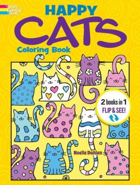 Bilde av Happy Cats Coloring Book/happy Cats Color By Number Av Noelle Dahlen