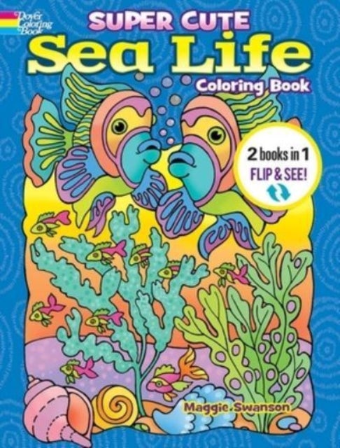 Bilde av Super Cute Sea Life Coloring Book/super Cute Sea Life Color By Number Av Noelle Dahlen