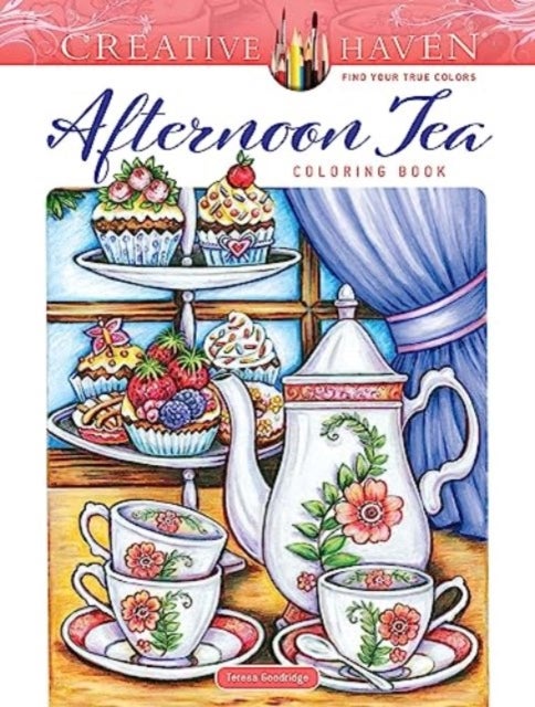 Bilde av Creative Haven Afternoon Tea Coloring Book Av Teresa Goodridge