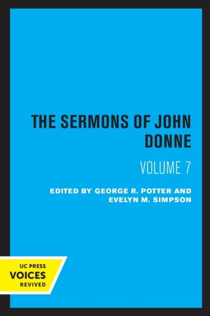Bilde av The Sermons Of John Donne, Volume Vii Av John Donne