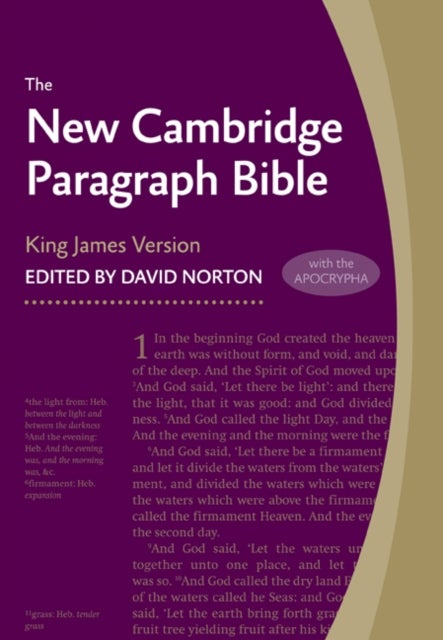 New Cambridge Paragraph Bible with Apocrypha, Black Calfskin Leather, KJ595:TA Black Calfskin - Personal size