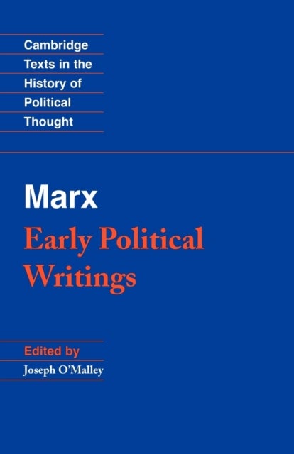 Bilde av Marx: Early Political Writings Av Karl Marx