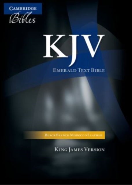Bilde av Kjv Emerald Text Bible, Black French Morocco Leather, Kj533:t