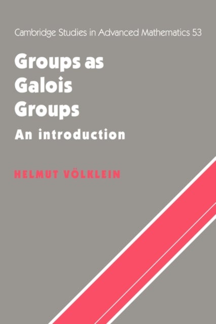 Bilde av Groups As Galois Groups Av Helmut Volklein