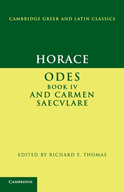 Bilde av Horace: Odes Iv And Carmen Saeculare Av Horace
