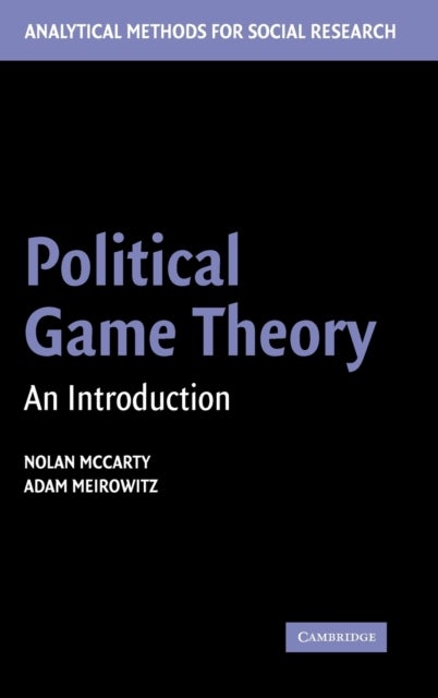 Bilde av Political Game Theory Av Nolan (princeton University New Jersey) Mccarty, Adam (princeton University New Jersey) Meirowitz