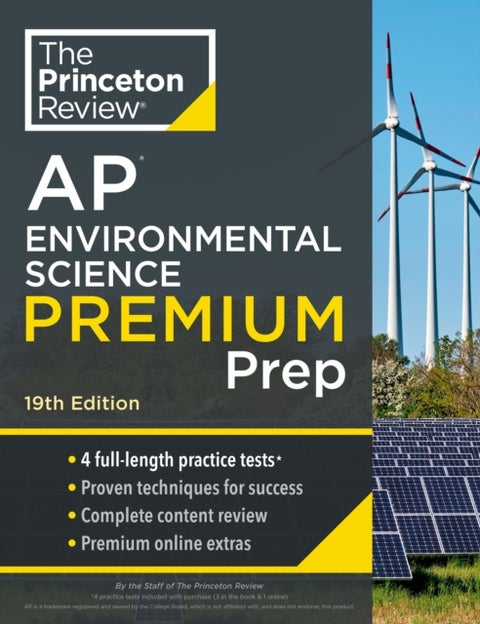 Princeton Review AP Environmental Science Premium Prep - 4 Practice Tests + Complete Content Review + Strategies & Techniques