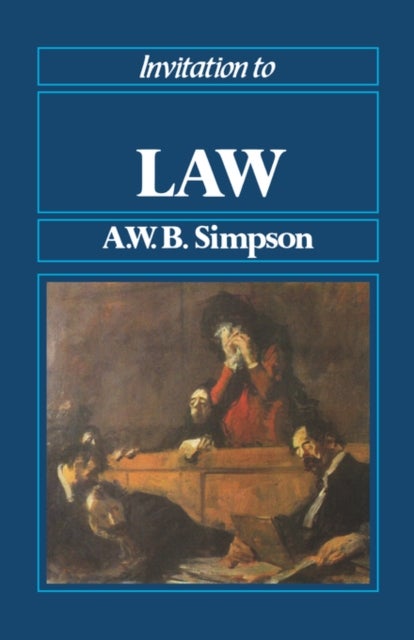 Bilde av Invitation To Law Av A. W. B. Simpson