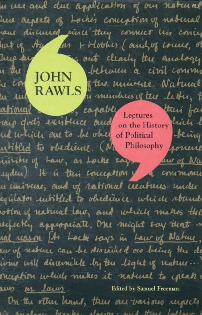Bilde av Lectures On The History Of Political Philosophy Av John Rawls