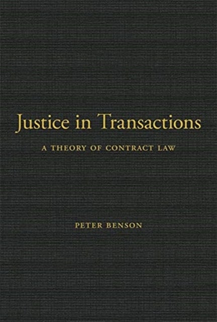Bilde av Justice In Transactions Av Peter Benson