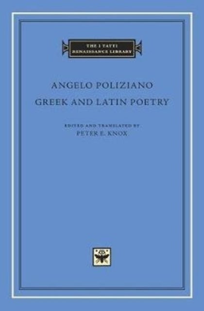 Bilde av Greek And Latin Poetry Av Angelo Poliziano