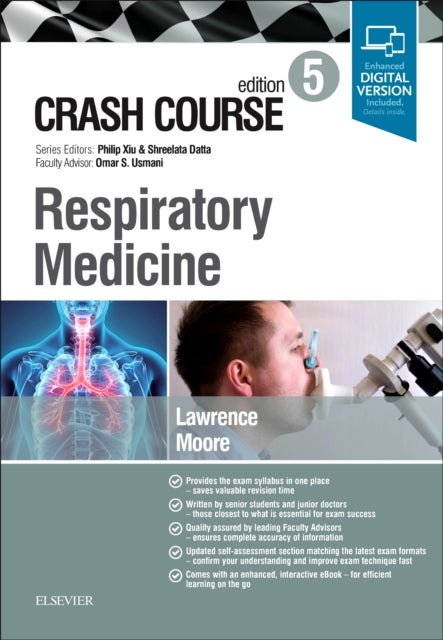 Bilde av Crash Course Respiratory Medicine Av Hannah (higher Specialist Trainee Gim And Respiratory Medicine Nottingham University Hospitals Nhs Trust Nottingh