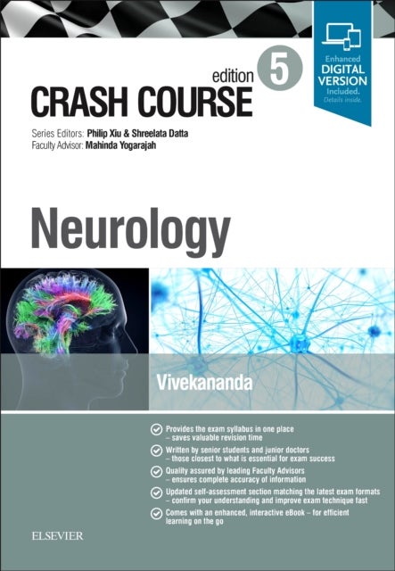 Bilde av Crash Course Neurology Av Umesh Ma Mrcp Phd (specialist Registrar In Neurology St. George&#039;s Hospital London Uk) Vivekananda