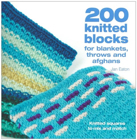 200 Knitted Blocks - For Afghans, Blankets and Throws