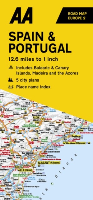 Bilde av Aa Road Map Spain &amp; Portugal
