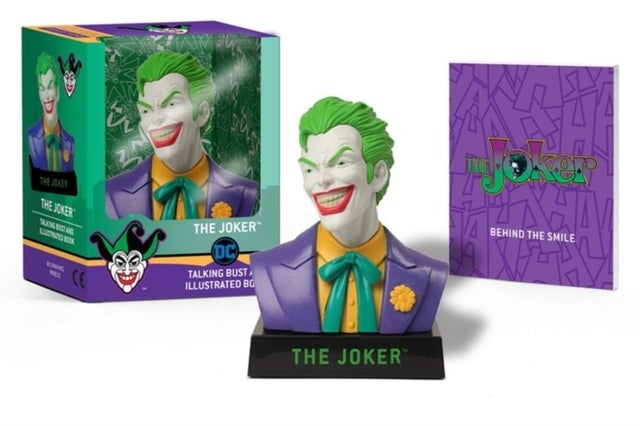 Bilde av The Joker Talking Bust And Illustrated Book Av Matthew K. Manning