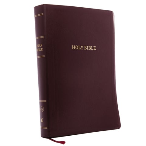 KJV Holy Bible: Super Giant Print with 43,000 Cross References, Burgundy Leather-look, Red Letter, C