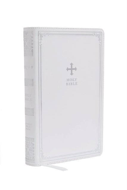Bilde av Nrsv Catholic Edition Gift Bible, White Leathersoft (comfort Print, Holy Bible, Complete Catholic Bi Av Catholic Bible Press
