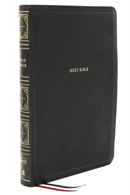 NKJV Holy Bible, Giant Print Thinline Bible, Black Leathersoft, Red Letter, Comfort Print: New King