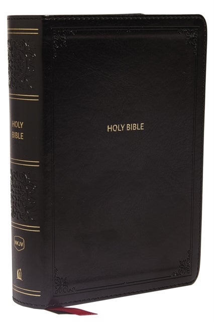 NKJV, End-of-Verse Reference Bible, Compact, Leathersoft, Black, Red Letter, Comfort Print - Holy Bible, New King James Version
