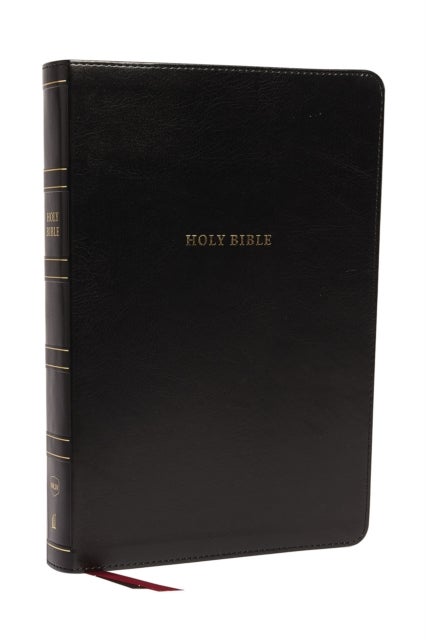 NKJV Holy Bible, Super Giant Print Reference Bible, Black Leathersoft, 43,000 Cross references, Red