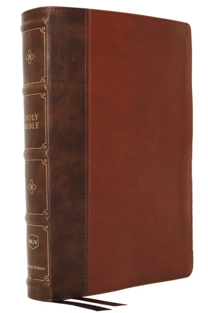 NKJV, Large Print Verse-by-Verse Reference Bible, Maclaren Series, Leathersoft, Brown, Comfort Print - Holy Bible, New King James Version