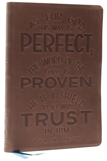 Bilde av Nkjv, Thinline Bible, Verse Art Cover Collection, Genuine Leather, Brown, Red Letter, Comfort Print Av Thomas Nelson