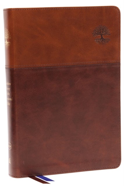 NKJV, Matthew Henry Daily Devotional Bible, Leathersoft, Brown, Red Letter, Comfort Print - 366 Daily Devotions by Matthew Henry