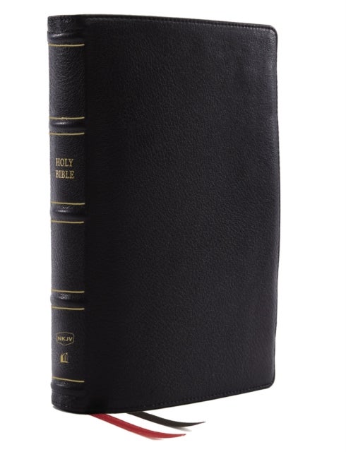 Bilde av Nkjv, Deluxe Thinline Reference Bible, Genuine Leather, Black, Red Letter, Comfort Print Av Thomas Nelson