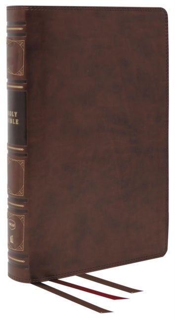 Bilde av Nkjv, Reference Bible, Classic Verse-by-verse, Center-column, Genuine Leather, Brown, Red Letter, Th Av Thomas Nelson