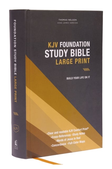 Bilde av Kjv, Foundation Study Bible, Large Print, Hardcover, Red Letter, Comfort Print Av Thomas Nelson