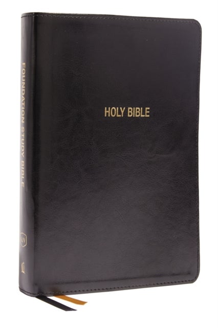 KJV, Foundation Study Bible, Large Print, Leathersoft, Black, Red Letter, Comfort Print - Holy Bible, King James Version